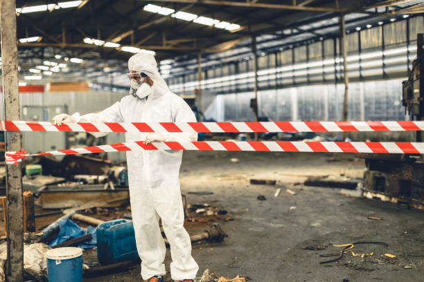 Professional Biohazard technician working in Maurice, IA